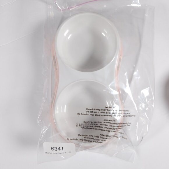 Pusheen Double Cat Food Bowl Feeder Base Pink White Meow Pet NO METAL BOWLS - Picture 11 of 12